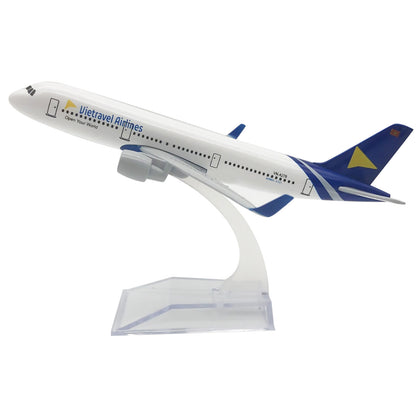 1:400 16cm Vietnam A321 Plane Model Aircraft Diecast Airlines Metal Ornaments