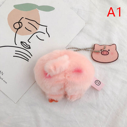 Bentoy Pig Plush Pink Soft Pig Keychain accessories Cute Student Bag Accessories