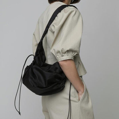 Nylon Totes Shoulder Bags Women Drawstring Lady Bag Female Handbag