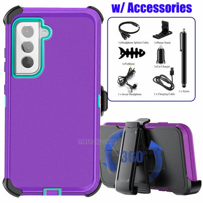 For Samsung Galaxy S21 FE 5G Belt Holster Case Hard Shockproof Cover / Accessory