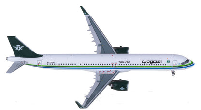 1:400 Panda Model Saudia Airbus A321neo Airplane Diecast Plane Aircraft Model