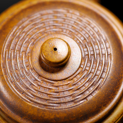 True Yixing Zisha Duan Clay Tea Pot 13 holes Marked Bamboo Carved Master Pot New