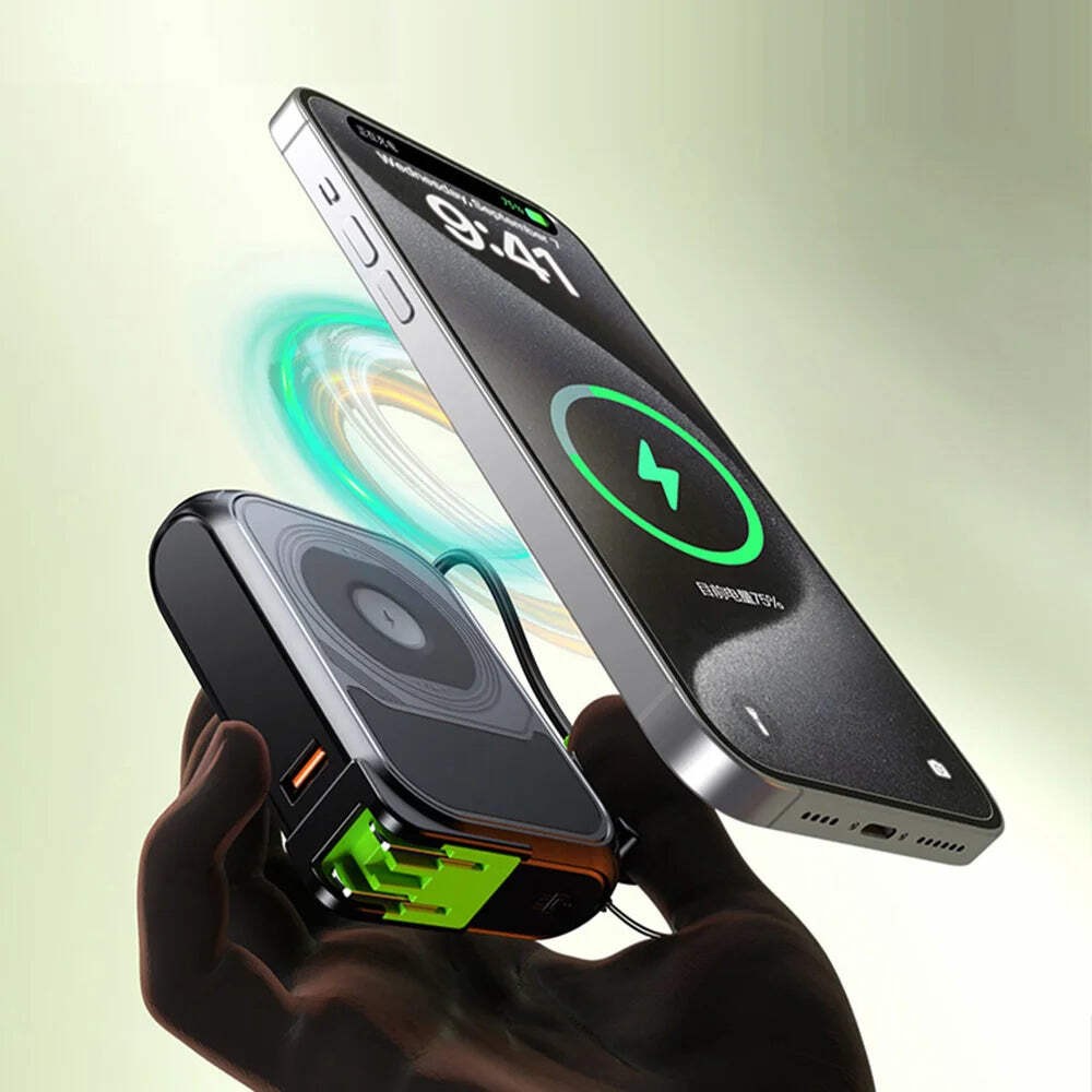 Wireless Power Bank – 20000mAh 22.5W Fast Charge