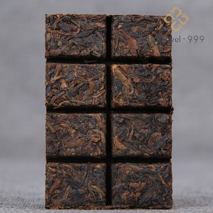 50g Ripe Pu'er Tea Mini Brick Dry Stored Yunnan Yiwu Old Tree Golden Tea