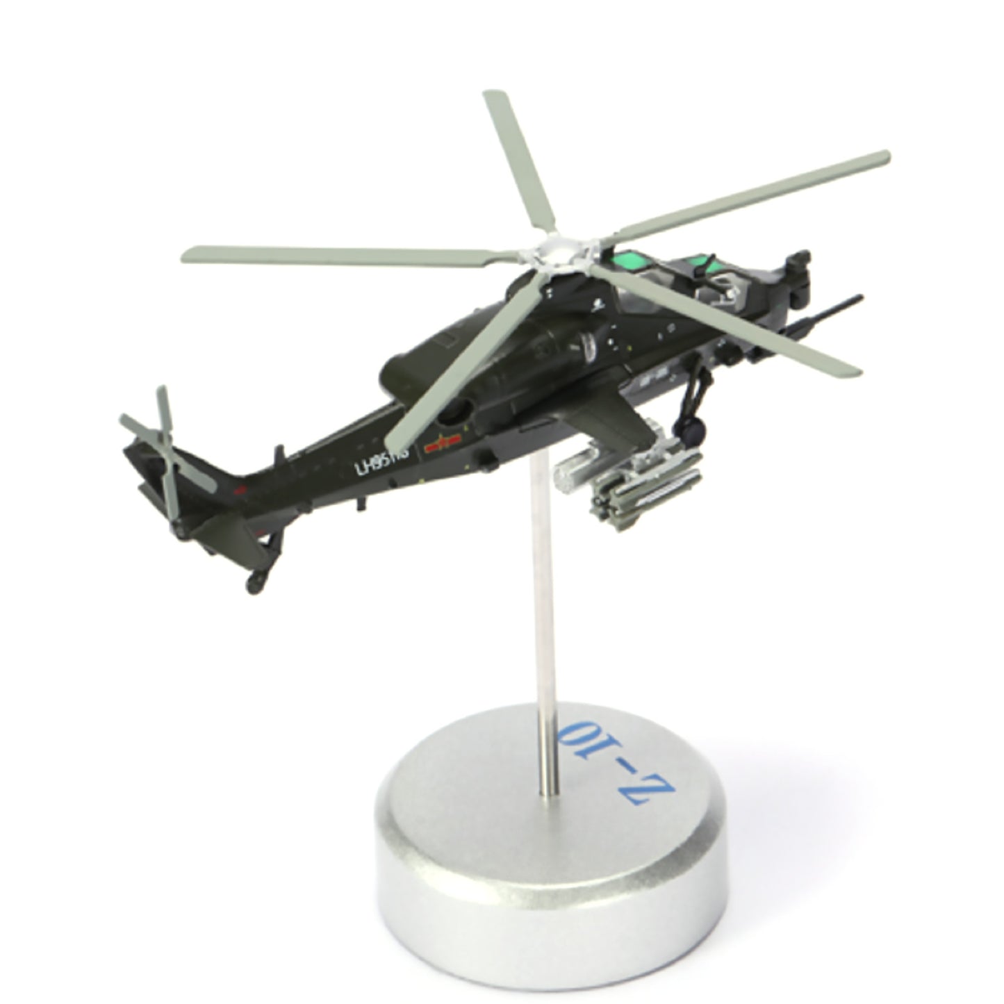 High Simulation 1/100 Chinese Armed WZ-10 Helicopter Model Military Plane