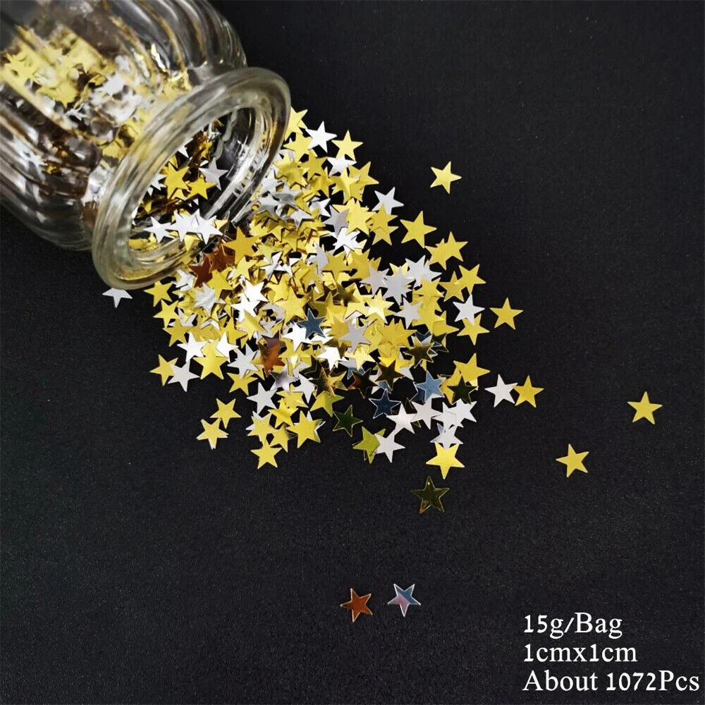 Confetti 15g Star Dots Golden Silver Sequins Baptism Birthday Party Events Decor