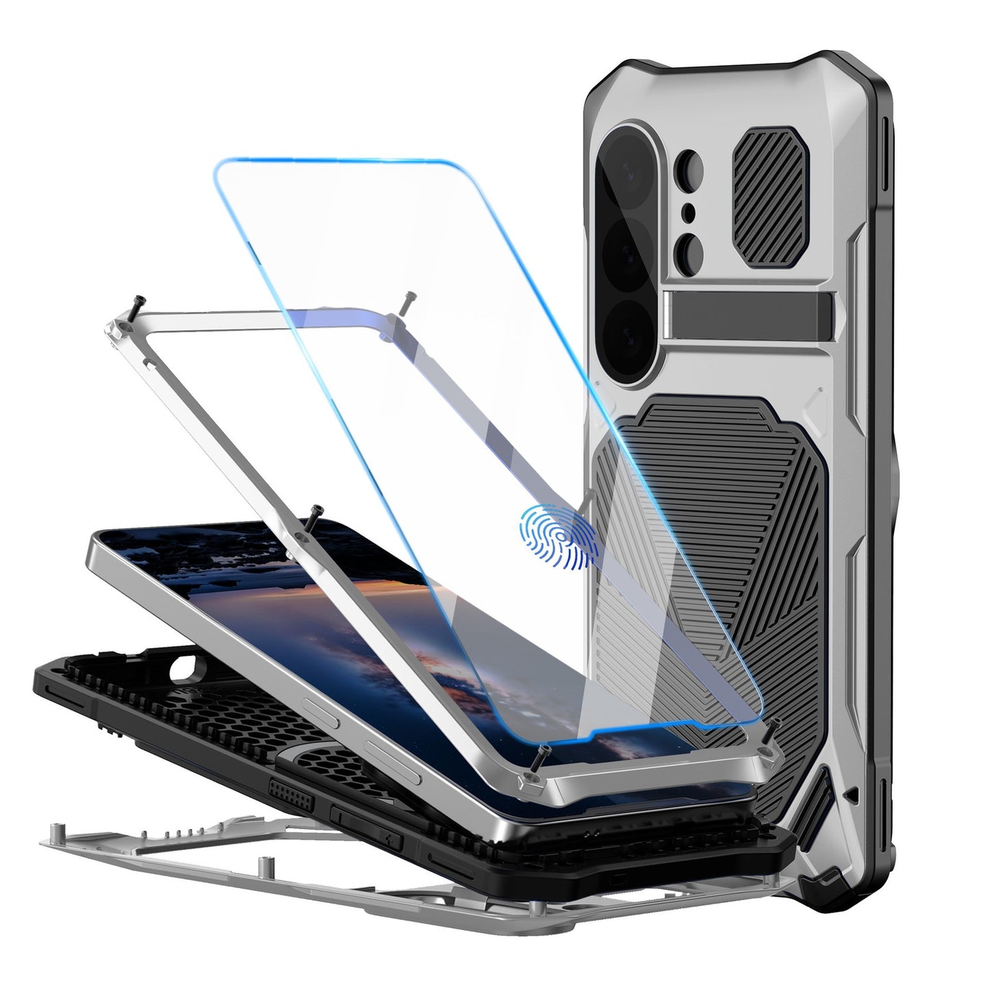 For Galaxy S26 Ultra Metal case & scratchproof Case Rugged Shockproof Cover