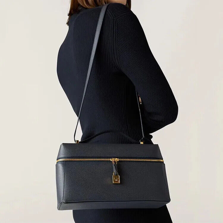 Box Bags Ladies Women Cowhide Shoulder Bag Fashion Crossbody Bag