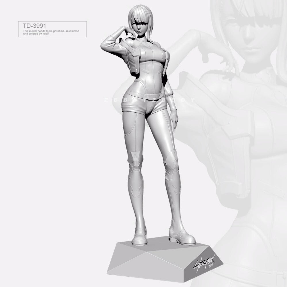 1:24 75mm resin figure model Fantasy Girl Lucy Unassembled Unpainted