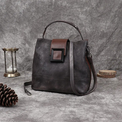 Women's Bag Genuine Shoulder Bags Women Bag First Layer Cowhide Bags Female