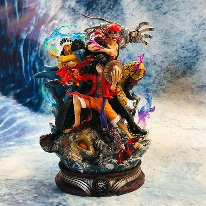 Anime One Piece Luffy Law Eustass PVC Action Figure Model Statue Collectible Toy