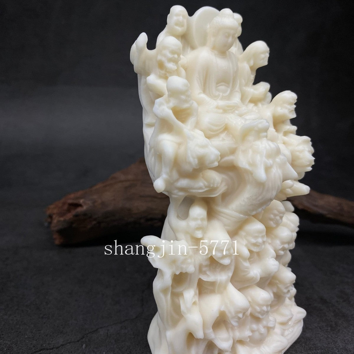 Eighteen Chinese Arhats Figure Statue Resin Sculpture Buddhist Figure Feng Shui