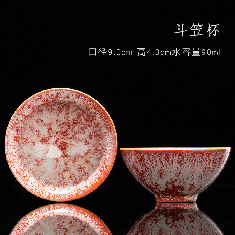 Tea Cup Ceramic Kungfu Teacup Chinese Jianzhan Traditional Ceramic Art Best Gift