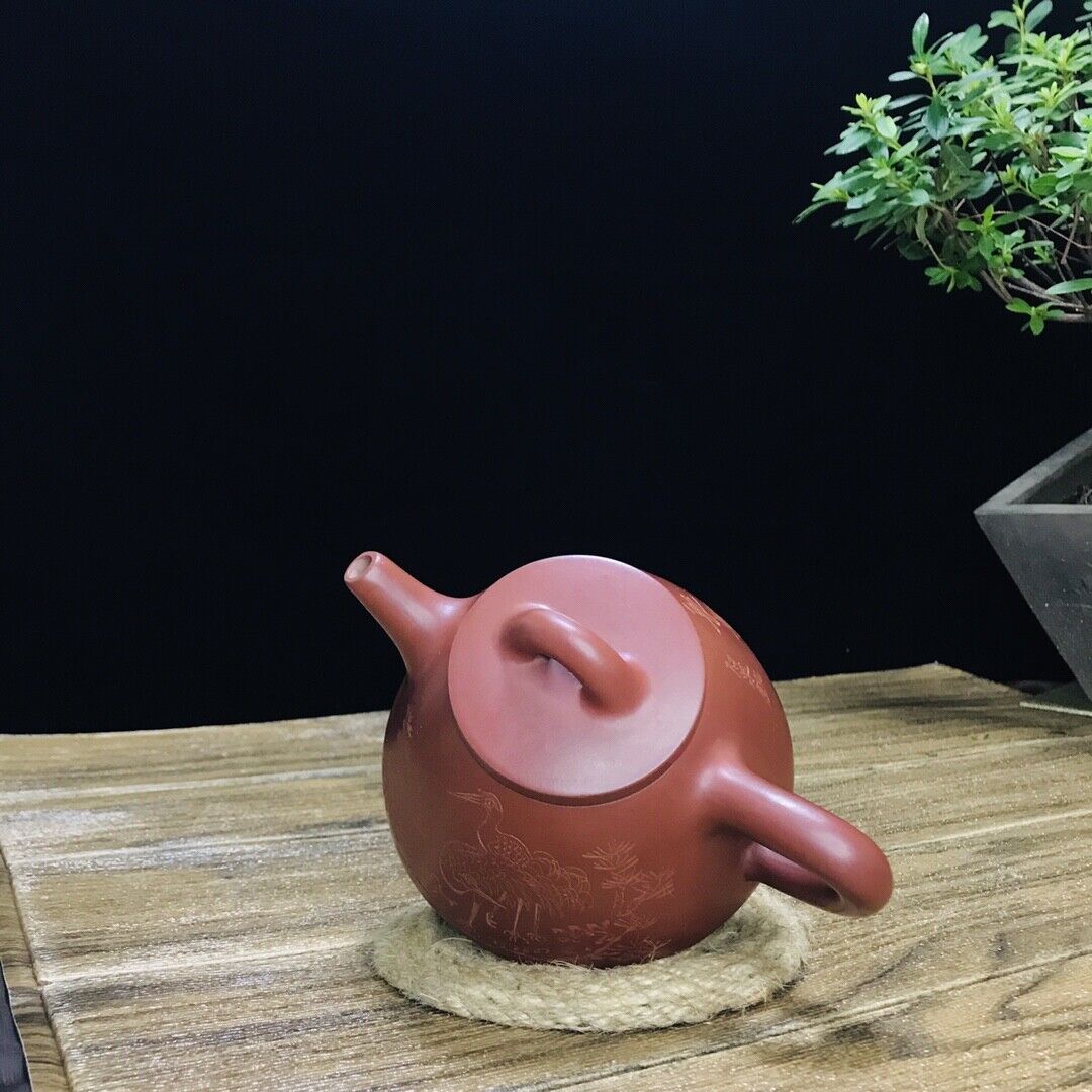 Chinese Yixing Zisha Clay Handmade Exquisite Teapot （霸王石瓢 底款：曼晞陶艺（顾景舟））