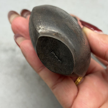 Antique White Copper Snuff Bottle with Children Motif Collectible