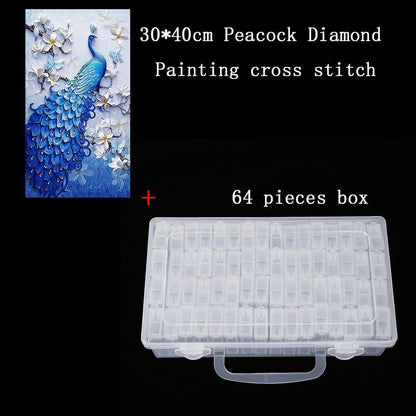 64/128/256 Pcs/Set Bottles Diamond Painting Tools Accessories Storage Containers