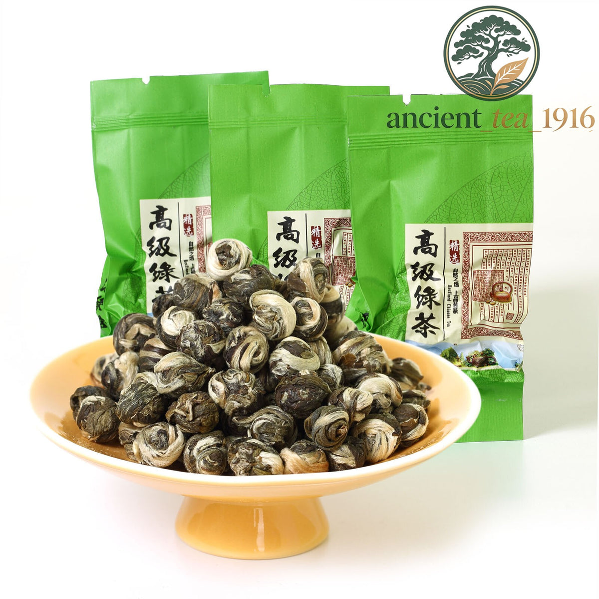 10pcs*6g Nonpareil Jasmine Dragon Pearl Loose Chinese Green Tea Easy Bags