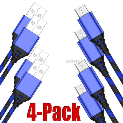 4x Micro USB Charging Cable 3/6/10ft Data Charge Cord For LG Power 2/3 X Charge