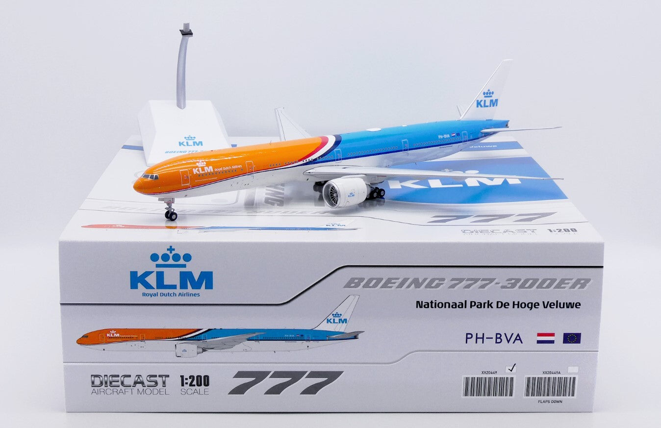 1:200 37CM JC Wings KLM BOEING 777-300ER Airplane Diecast Aircraft Plane Model