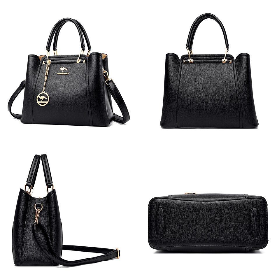 Women Bag High Quality Genuine Leather Handbag Purse Vintage Shoulder Messenger