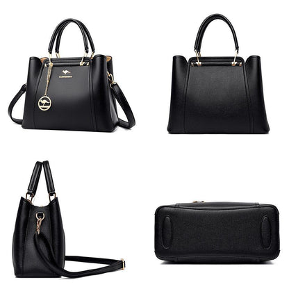 Women Bag High Quality Genuine Leather Handbag Purse Vintage Shoulder Messenger