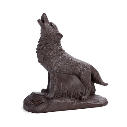 Wolf Statue Small Size House Warming Gift Purple Clay Tea Pet Chinese Tea Play