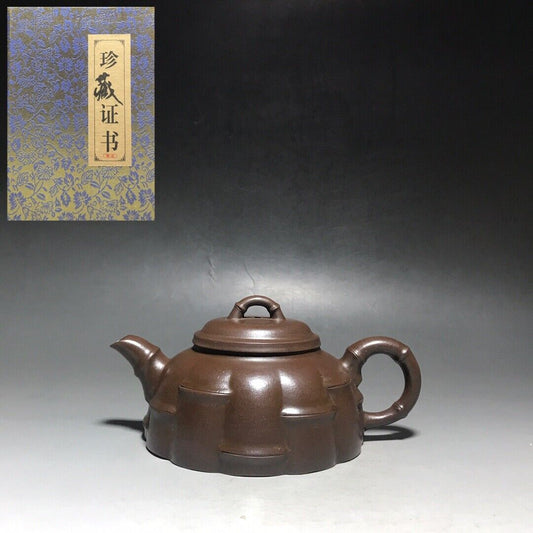vintage chinese yixing purple clay teapot zisha ceremony teaware collection rare