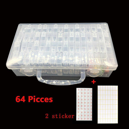 64/128/256 Pcs/Set Bottles Diamond Painting Tools Accessories Storage Containers