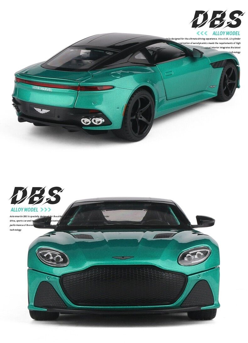 1:24 Aston Martin DBS Superleggera Diecast Model Vehicle Toy Car New Gift Kids