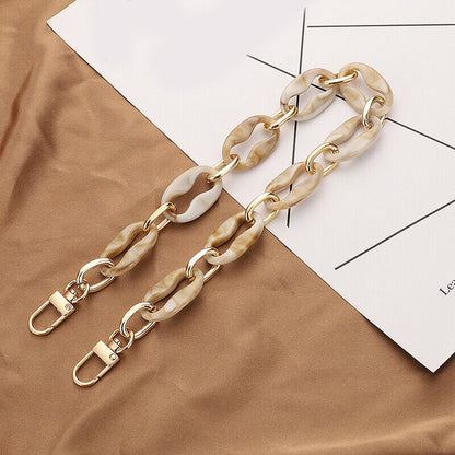 Shoulder Strap Detachable Replacement Bag Fish Bone Acrylic Resin Handbag Chain
