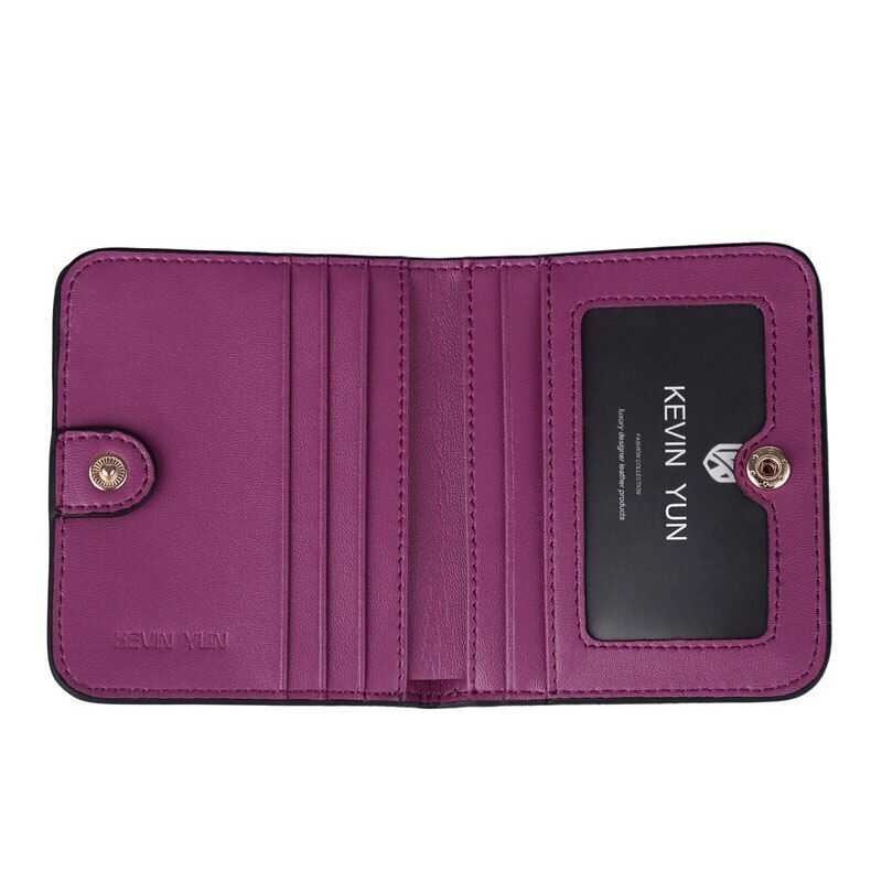 Fashion Leather Wallet Mini Purse Small Pouch Coin Pocket Zipper 10.5*9*1CM 1 PC