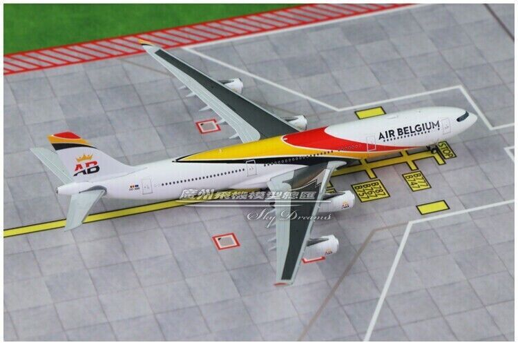 1:400 JC Wings AIR BELGIUM AIRBUS A340-300 Passenger Airplane Diecast Model