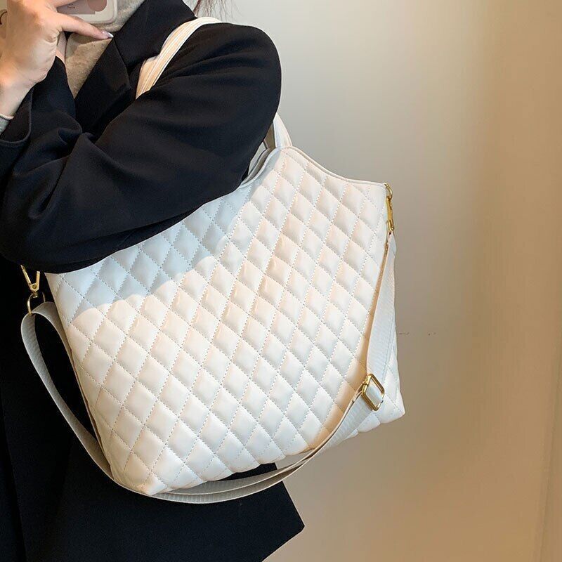 Women Tote Bag Handbags Leather Shoulder Bag Simple Handbags