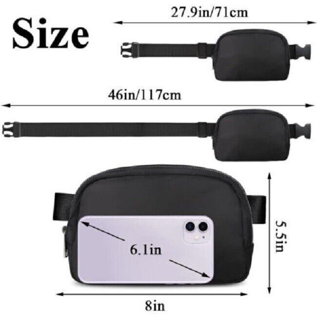 Belt Bag Fanny Pack Crossbody Bags for Women Fashion Waist Pack Adjustable Strap