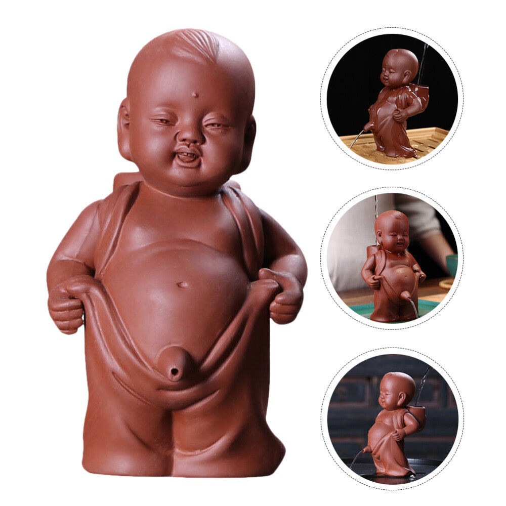 Tea Pet Culture Monk Ornaments Play Table Top Decor Desk Miniture Decoration