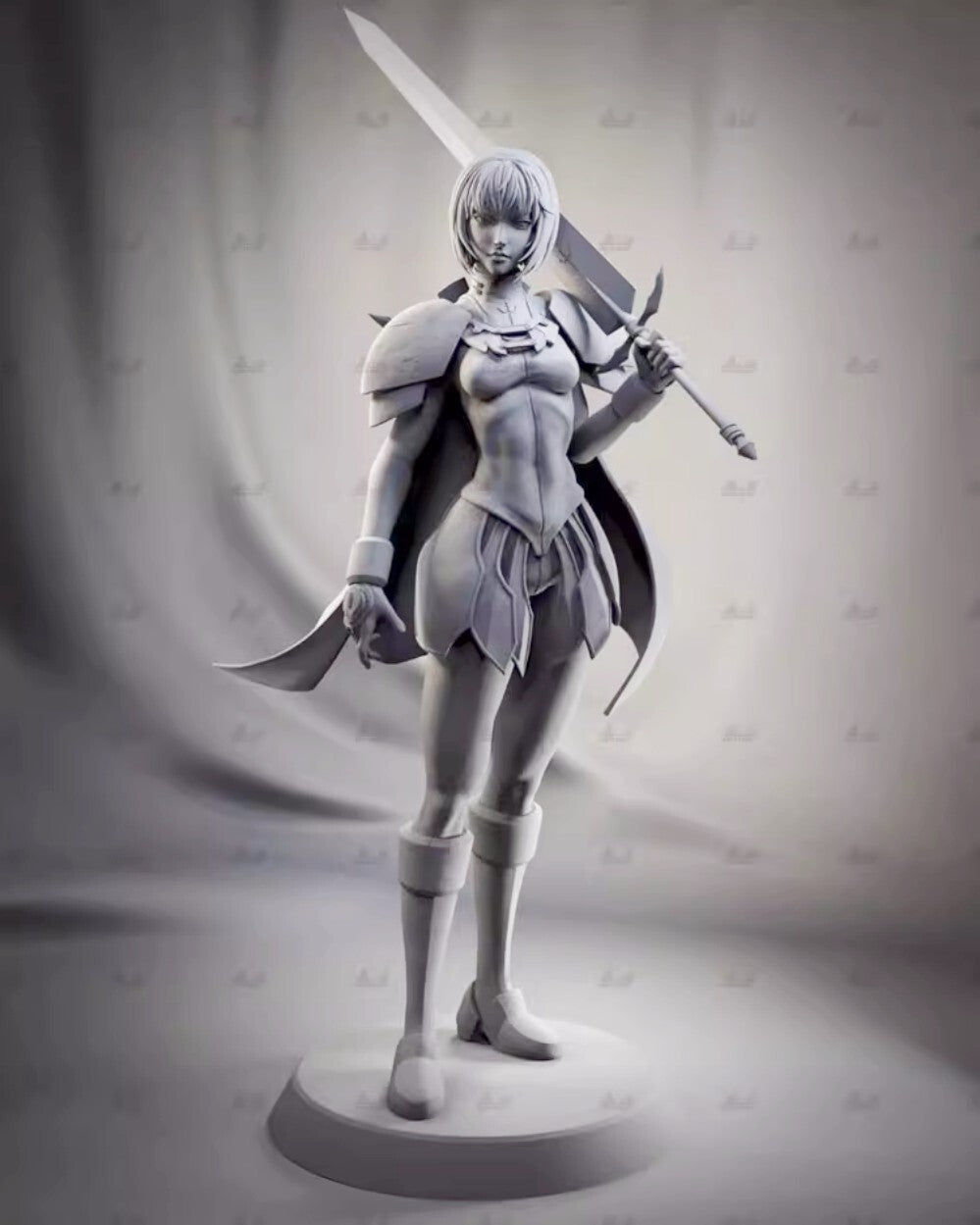 1/24 resin figures model Fantasy Female Swordsman Unassembled Unpainted