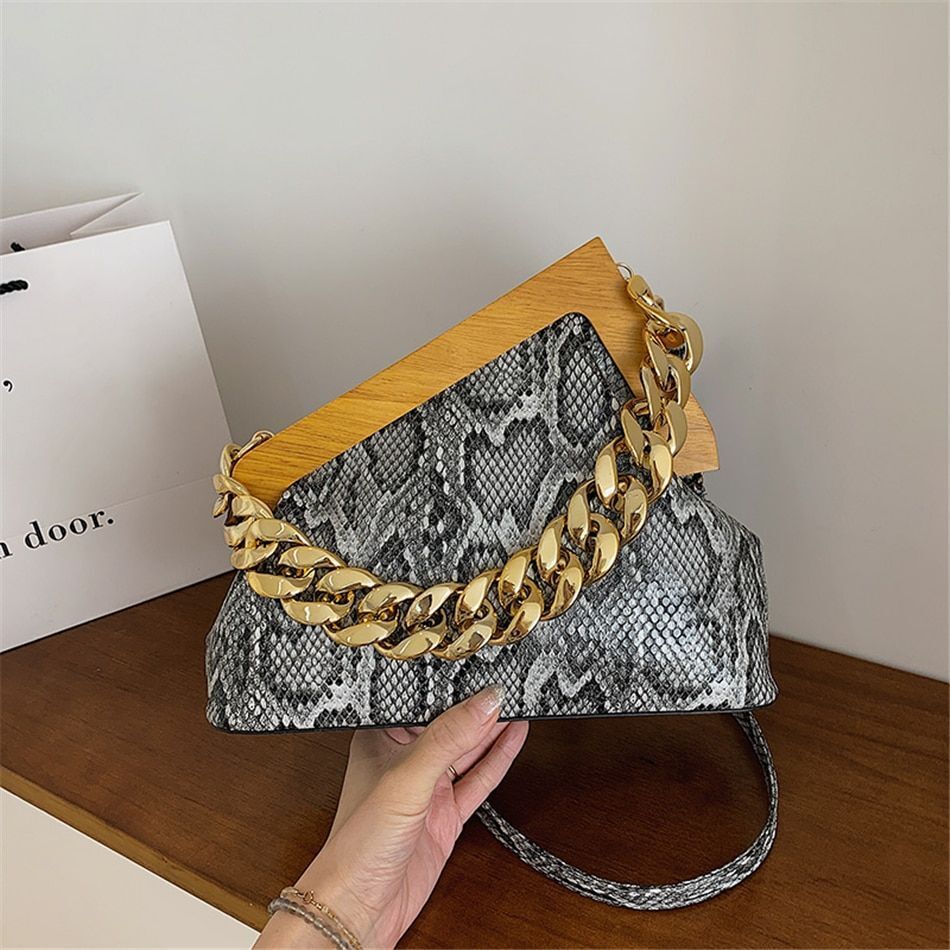 Vintage Evening Party Clutch Synthetic Leather Shoulder Crossbody Bags Handbags