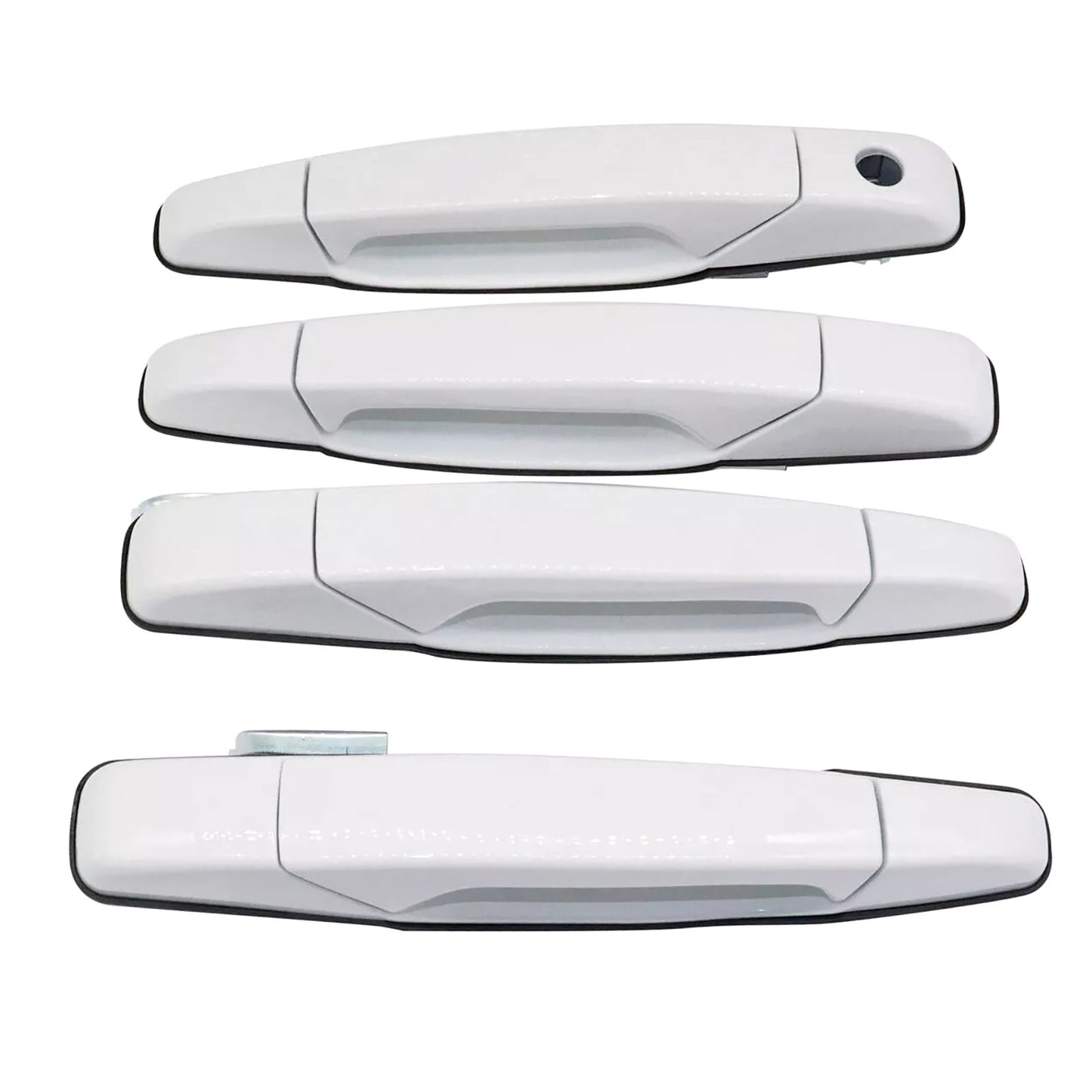 4pcs Olympic White Door Handles For Cadillac Escalade Base Sport Utility 07-13