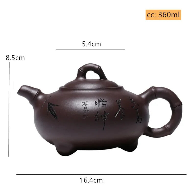 Chinese Yixing Purple Clay Teapot Filter Tea Infuser Customized Zisha Teaware