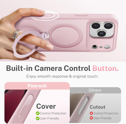 For Iphone 17 Pro Case: with 360° Spin Magnetic Stand, Camera Control Button, Fi