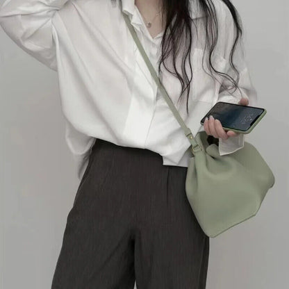 Shoulder Side Bag Women Winter Simple Solid Color Tote Bags Handbags