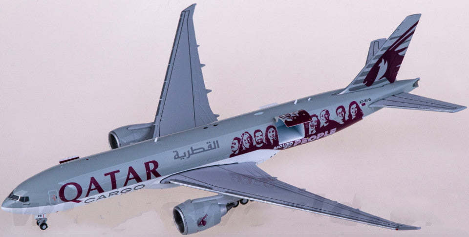 1:400 JC Wings QATAR BOEING 777-200LRF Plane Airplane Diecast Aircraft Model