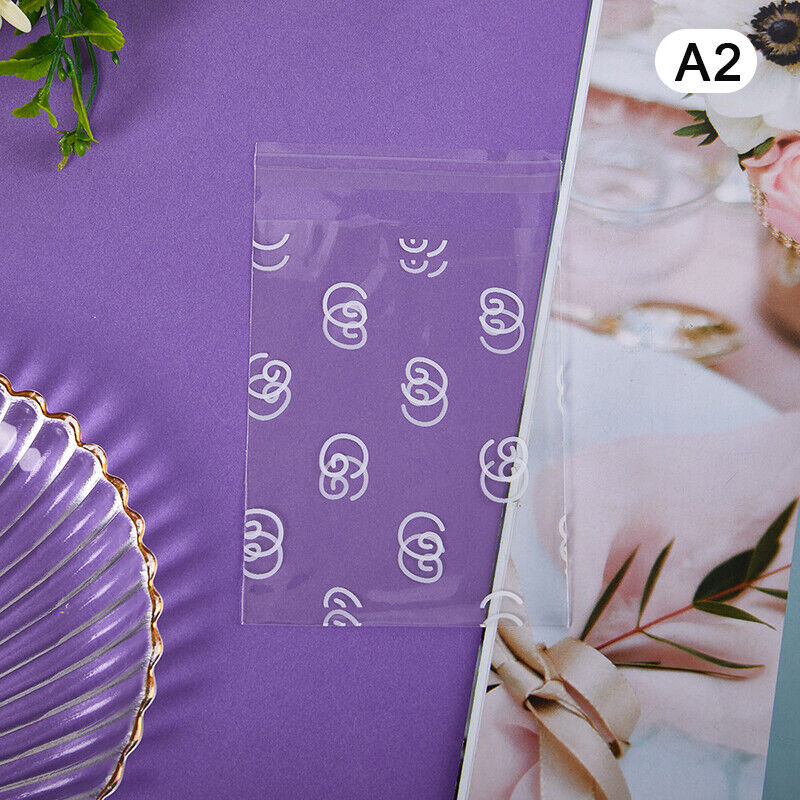 50Pcs/pack Transparent Self-adhesive Opp Bag Photo Cards Protective Storage Bag