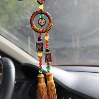 Sandalwood Green Sandalwood Car Charm Aromatherapy Rearview Mirror Pendant