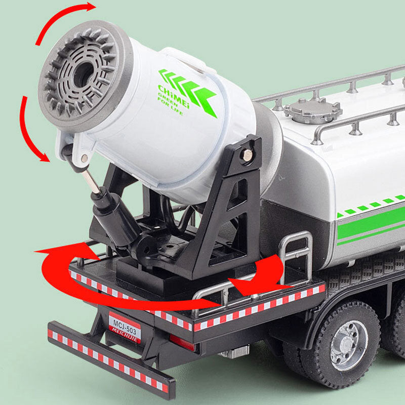 1:50 Water Spray Sprinkler Truck Toy Diecast Model Car Toys for Kids and Boys