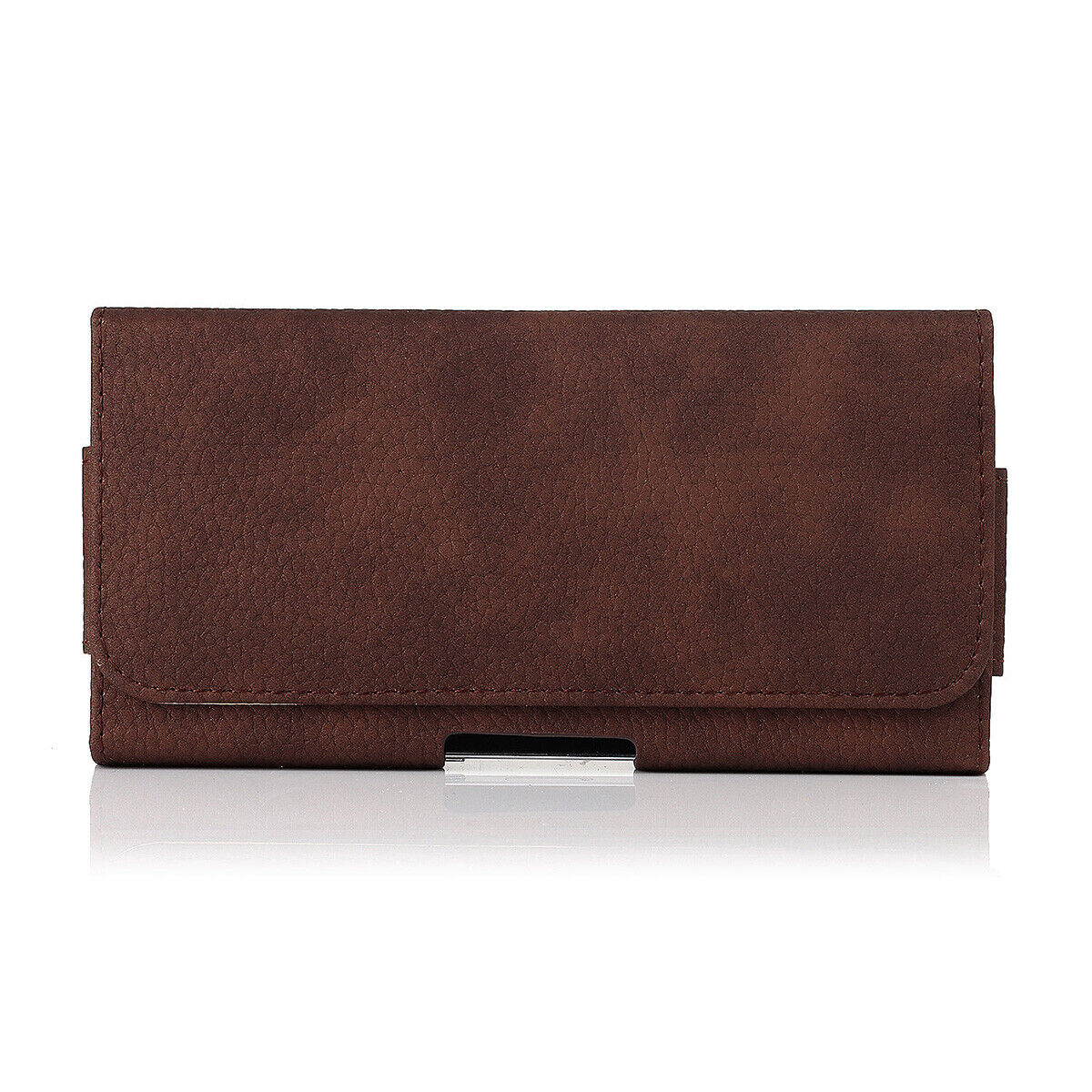 Leather Belt Loop Clip Case Cover / Tempered Glass for iPhone