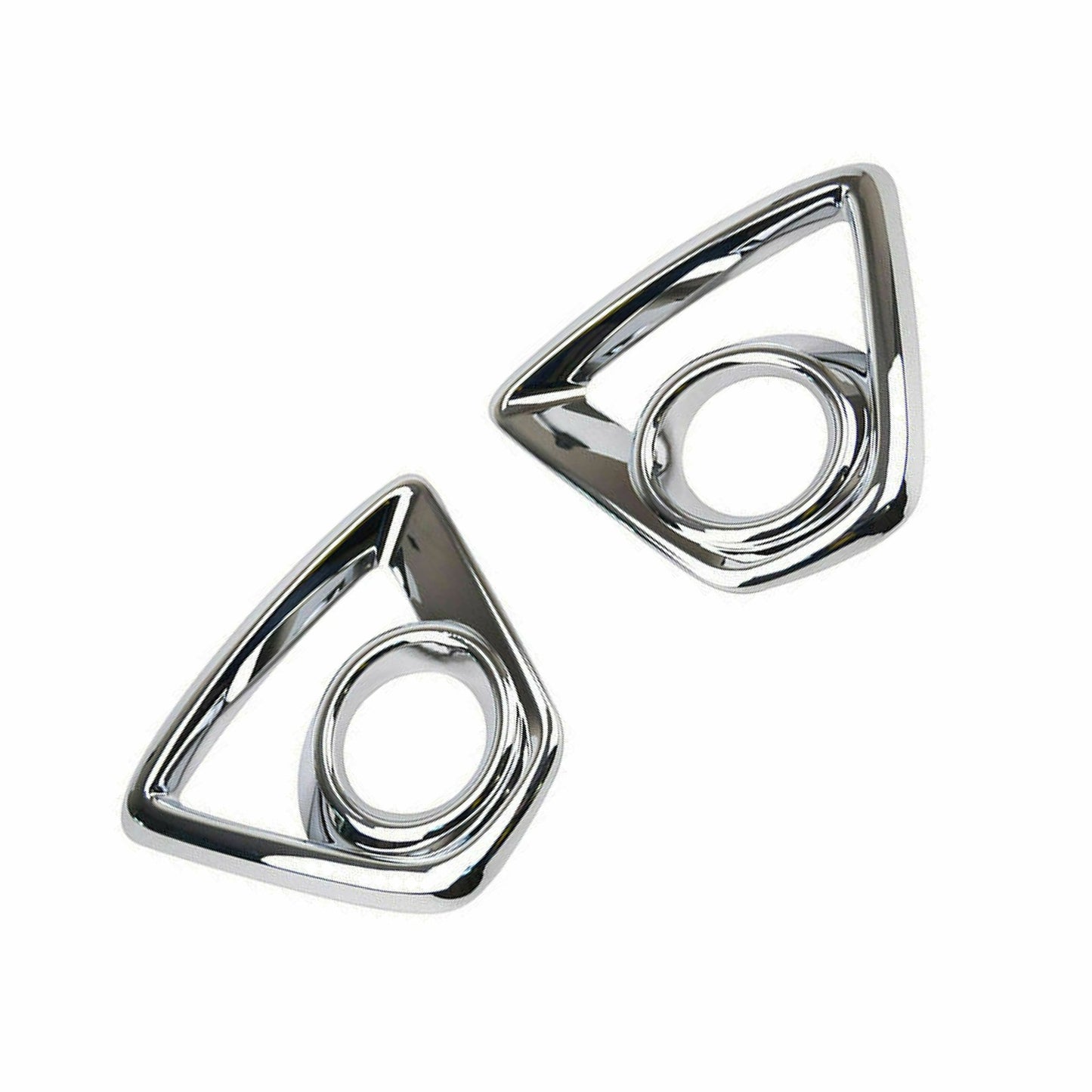 Silver Exterior Decor Chrome Front Fog Light Cover Trim For Mazda CX-5 2013-2014