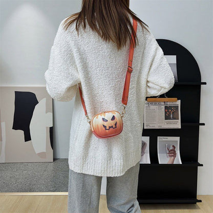 Shoulder Bag Pumpkin Purse Trendy Fashion Messenger Bag Small Purse 12*10*12 CM
