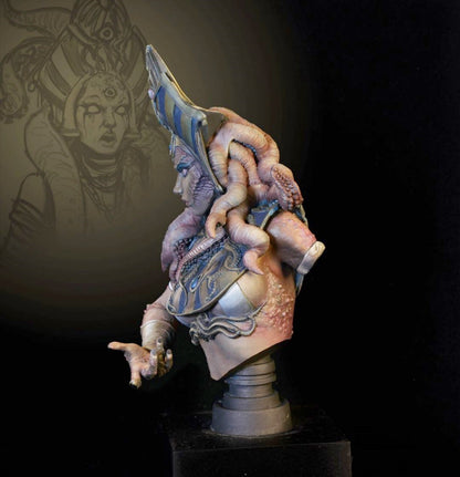 1/12 resin bust figures model Fantasy Octopus Queen Bust unassembled Unpainted