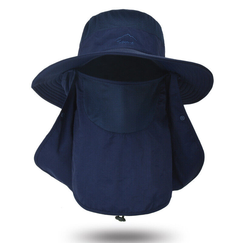 Unisex UV Protection Face Neck Cover Sun Hat Sport Breathable Hiking Fishing Hat